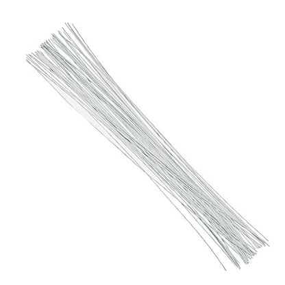 22 Gauge White Floral Wire 16 inch