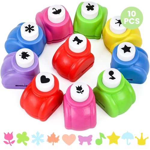 10Pack Shape Paper Hole Punch Craft Set (10 Count)