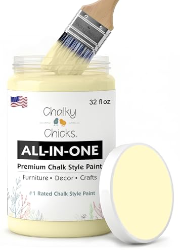 Daisy Yellow 32 Fl Oz Chalk Paint for Furniture All in One