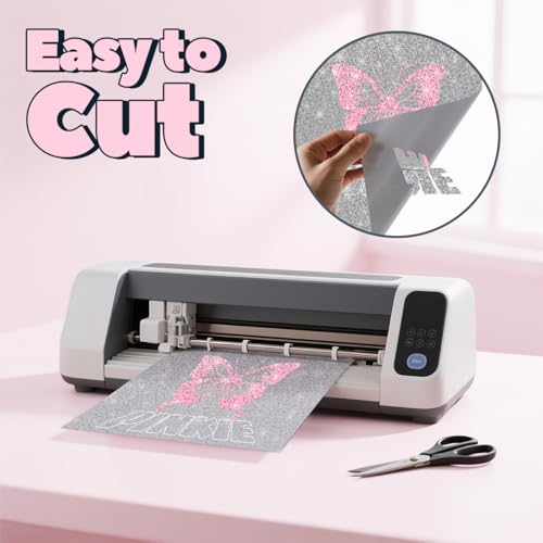 Pinkie Silver Glitter Heat Transfer Paper for Inkjet Printer