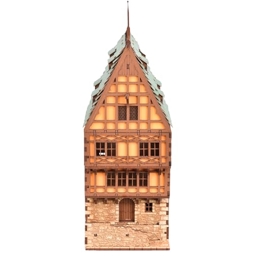 Amber Rowhouse DIY Wooden Building Kit for Adults