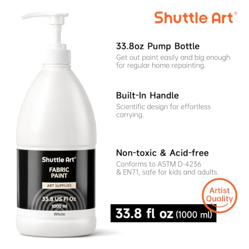 White Fabric Paint (33.8 Fl Oz)