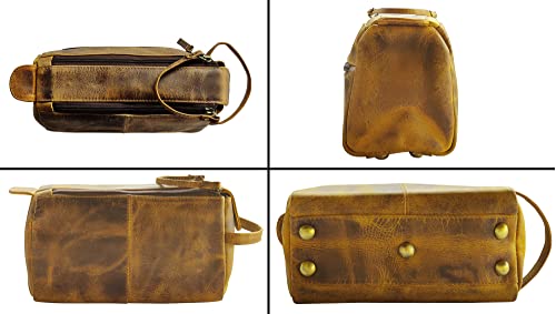 Leather Toiletry Bag for Men