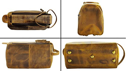 Leather Toiletry Bag for Men