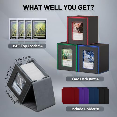 4 PCS MTG Commander Deck Box (4 Count)