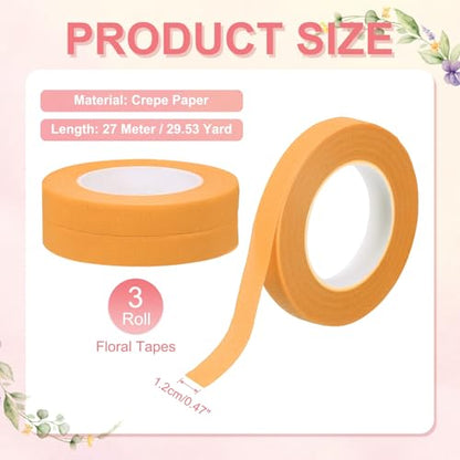 3 Rolls Floral Tapes