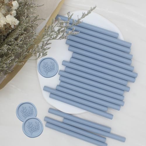 Dusty Blue Wax Seal Sticks 20pcs (20 Count)