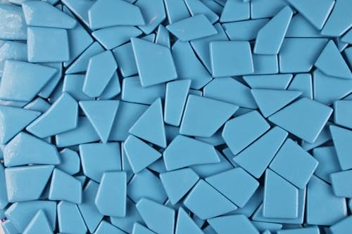 Irregular Glass Mosaic Tiles Bulk 500g Glossy and Iridescent Mosaic Glass Tiles for DIY Projects and Arts and Crafts Solid Colors and Mixes (263 Count)