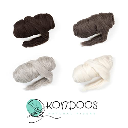 Natural Wool Bulk roving (32 Ounce)