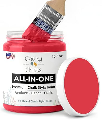 Poppy 16 Fl Oz Chalk Paint for Furniture All in One