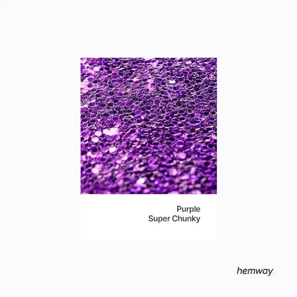 Resin Glitter Purple 100g Super Chunky Polyurethane & Epoxy Glitter (3.5 Ounce)