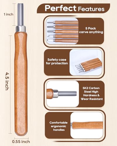 5Pk Wood Carving Tools Set (5 Count)