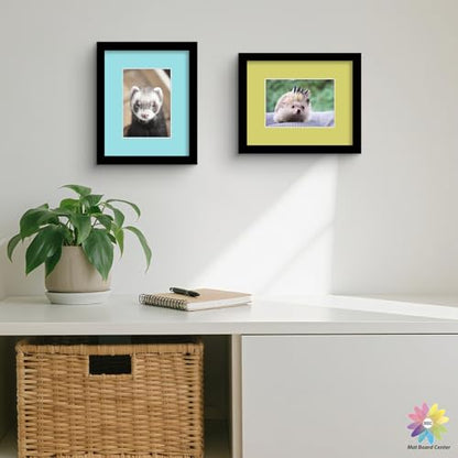 Mat Board Center 20 Pack 8x10 Picture Mat for 5x7 Photo Mixed Color
