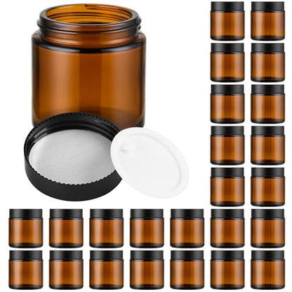 Glass Jars with Lids (24 Count)