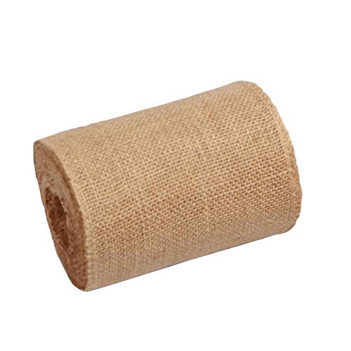 3 Pack 90 feet Burlap Ribbon 5" x 10 Yards Natural Jute 5 Inch 30ft roll (90 Foot)