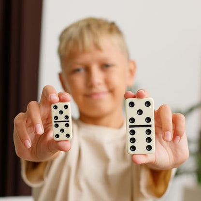 Mega Large 3" Dominoes Set for Adults and Kids