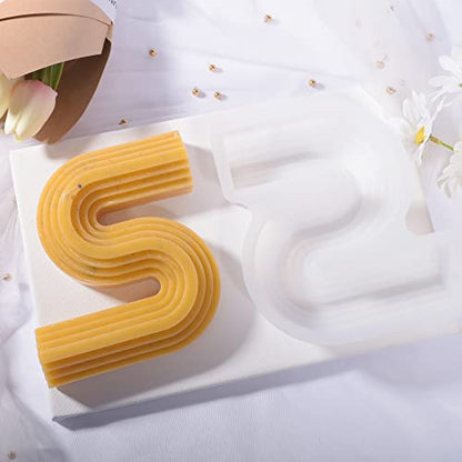 2 Pack 6 inch + 7 inch Twist Candle Molds (2 Count)