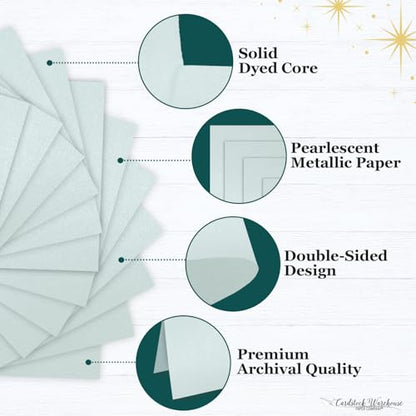 Cardstock Warehouse Stardream Aquamarine Cardstock Paper (25 Count)
