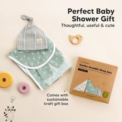 3pk Organic Swaddles for Newborns Girls (3 Count)