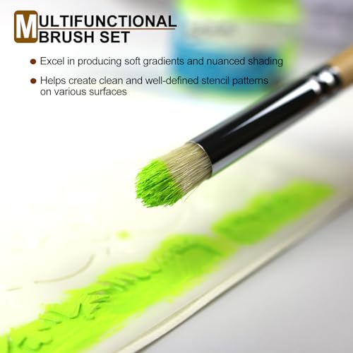 Stencil Brush Set (6 Count)