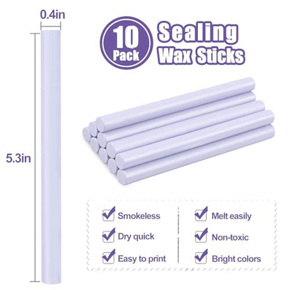Glue Gun Sealing Wax Sticks for Wax Seal Stamp (10 Count)