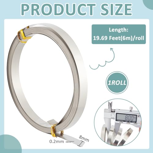 19.7 Feet 32Gauge Flat Nickel Silver Wire (19.69 Foot)