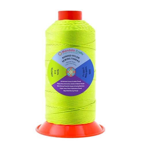 Size 346 210D T350 Lime Green Bonded Nylon Thread