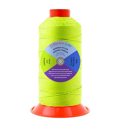 Size 346 210D T350 Lime Green Bonded Nylon Thread
