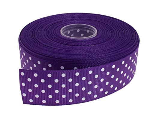 Polka Dot Grosgrain Ribbon 25 Yard Each Roll 100% Polyester