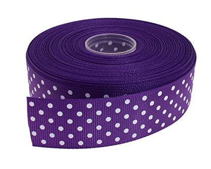 Polka Dot Grosgrain Ribbon 25 Yard Each Roll 100% Polyester