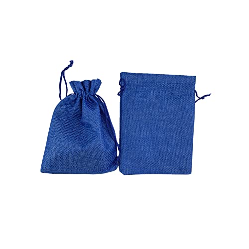 Pack of 25 Burlap Gift Bags with Drawstring Linen Jewelry Pouches Wedding Hessian Jute Bags for Birthday and Treat Pouches Party Wedding Favors Gift