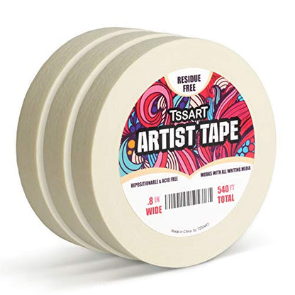 3 Pack White Artist Tape (3 Count)