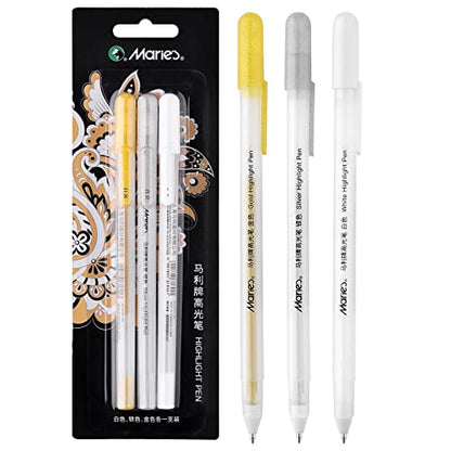 3 Colors Gel Pen Set (3 Count)