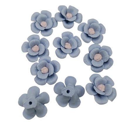 10 PCS 3D Flower Ceramics Mosaic Tiles (8 Ounce)
