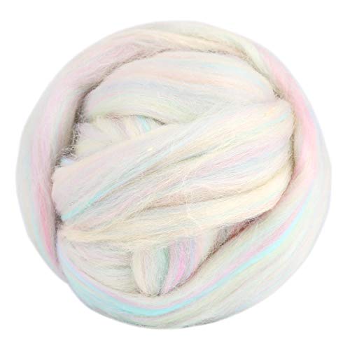 3.53oz Needle Felting Wool Roving for Needle Felting Mixcolor Felting Wool (3.53 Ounce)