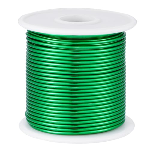 12 Gauge Green Aluminum Craft Wire (105 Foot)