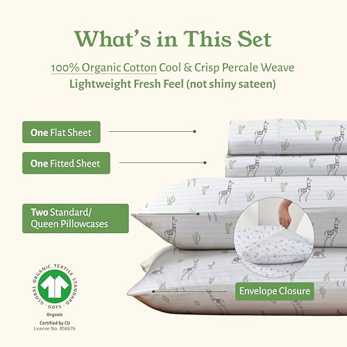 100% Organic Cotton Full Size Sheet Sets