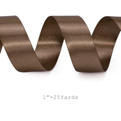 Brown Ribbon 1 Inch 25 Yards