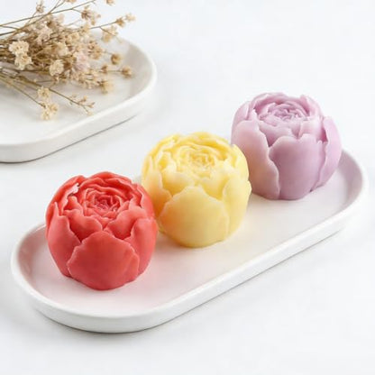9PCS 3D Flower Candle Making Molds Moldes de Silicona para Velas