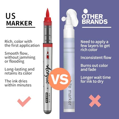 Red Acrylic Paint Pens