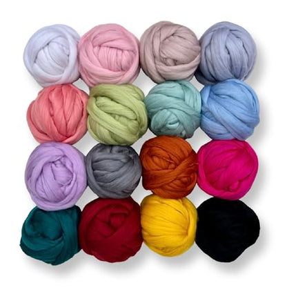 Dyed Corriedale Wool