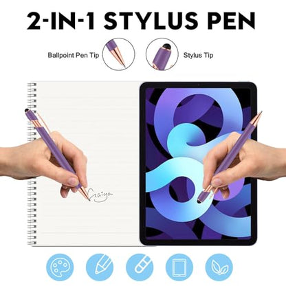12 PCS 2 in 1 Stylus Ballpoint Pen with Stylus Tip (24 Count)