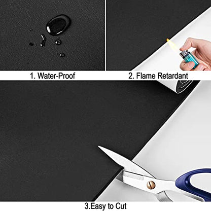 Neoprene Sponge Rubber Foam Sheets with Adhesive Backing (5 Sq Ft)