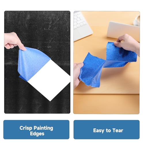 Wide Blue Painters Tape 6 Inch x 55 Yards Masking Tape (165 Foot)