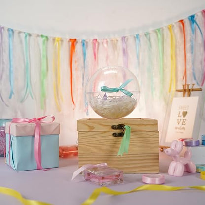 Pastel Rainbow Ribbon Assortment Satin Rainbow Colored Ribbon 3 (150 Foot)