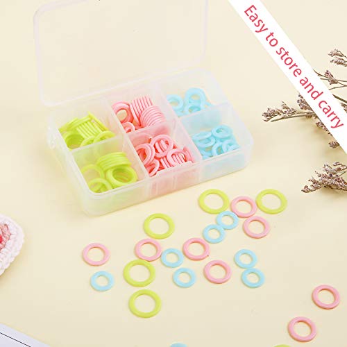 180 PCS Stitch Markers for Crocheting (180 Count)