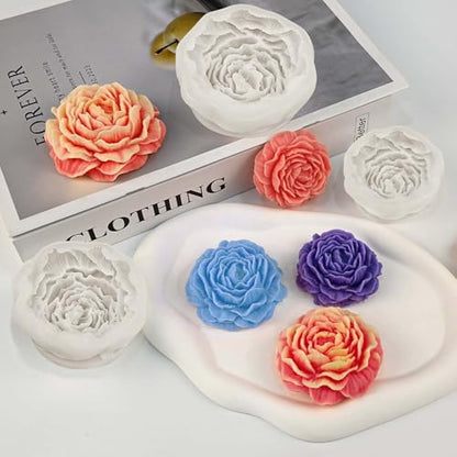 Peony Candle Molds (3 Count)
