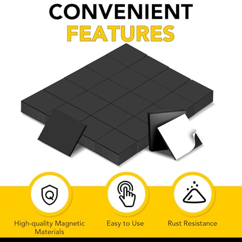 Magnets with Adhesive Backing 300Pcs Squares 0.8 x 0.04inch
