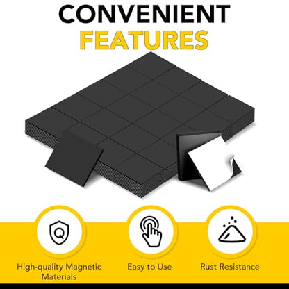 Magnets with Adhesive Backing 300Pcs Squares 0.8 x 0.04inch