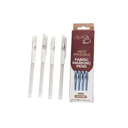 Heat Erasable White Fabric Marking Pen for Sewing and Quilting